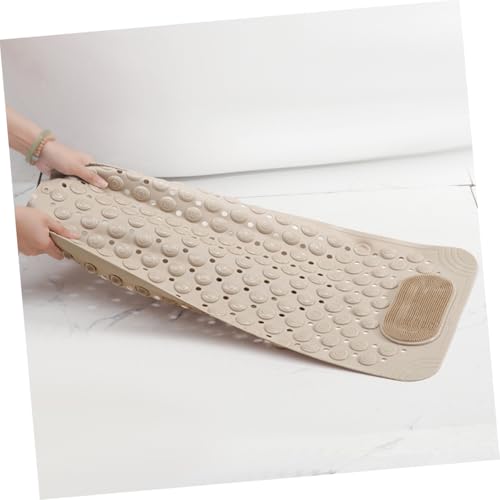 Alfombrilla antideslizante de pies de PVC para ducha con orificios de drenaje 5