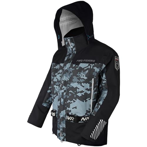 FWG Men's Ice Fishing Jacket: Mud-Resistant Tactical Fishing Gear, Reflective for ATV & UTV Riding