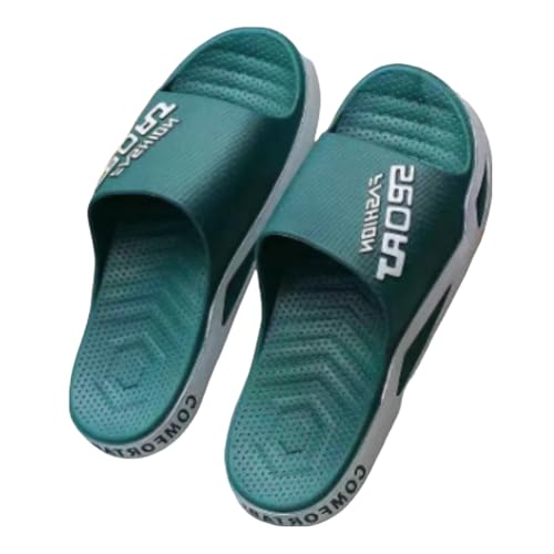 サンダル メンズ スポーツサンダル 弾力性×柔軟性 軽量 ビーチサンダル ウォーキング 通気 ファッションサンダル (グリーン, 25.5 cm)