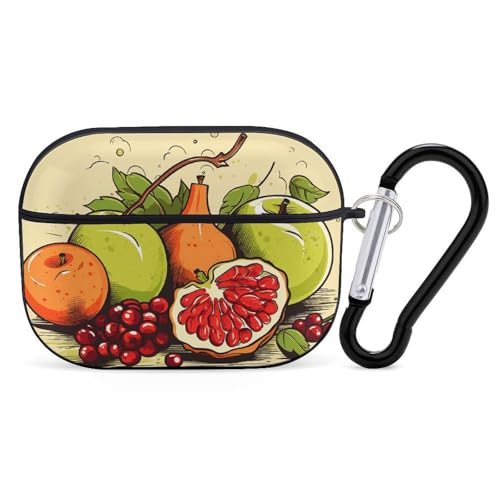 Airpod Pro ��2����/��1����p �t���[�c�y�C���e�B���O�X�^�C���P�[�X�J�o�[ �ϏՌ��ی�P�[�X �L�[�`�F�[�������O�t�� ���h�~ �n�[�h PC �t���h���b�v �w�b�h�t�H���P�[�X �j�����p �u���b�N