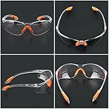 TMBMLPP Clear Safety Glasses, 12 pcs Eye Protection Glasses, Work Glasses Safety, Lab Goggles, Protective Glasses, Eye Protection, Safety Glasses,for Work, Construction, Laboratory,Anti Dust,Chemistry - Image 7