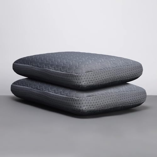 Image of LA VERNE Cooling Gel Infused Pincore Technology Breathable Memory Foam Pillow with 3S Rebound| Cool Gel Cervical Support for Neck & Shoulder Relief (2, Grey, Standard)