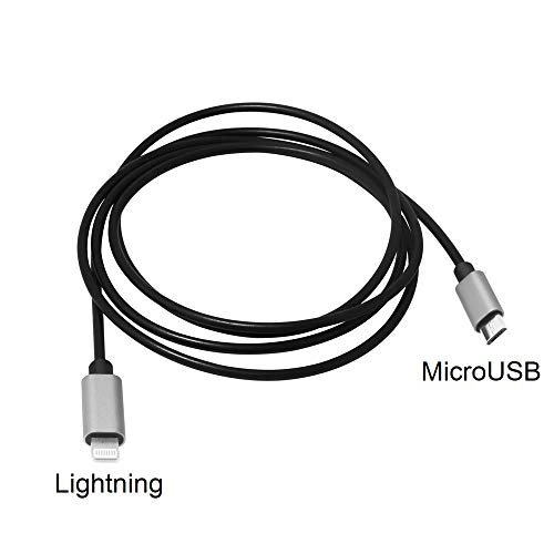 Meenova Ultra Tough & Durable Ios 15 To Microusb Otg Pro Cable 2M 6Ft For Blue Yeti X Microphone, Iphone 13 Pro Max Mini,11,12, Hifi Oppo Ha2 K5, Irig Hd2 Camera, 8 Pin To Android Cord #TOP3