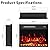 PRETZI 23 inch Electric Fireplace Insert Heater, Recessed Mounted Fireplace with Remote Control & Touch Screen, Adjustable LED Flame Effects, Small Electric Stove for TV Stand, 750/1500W