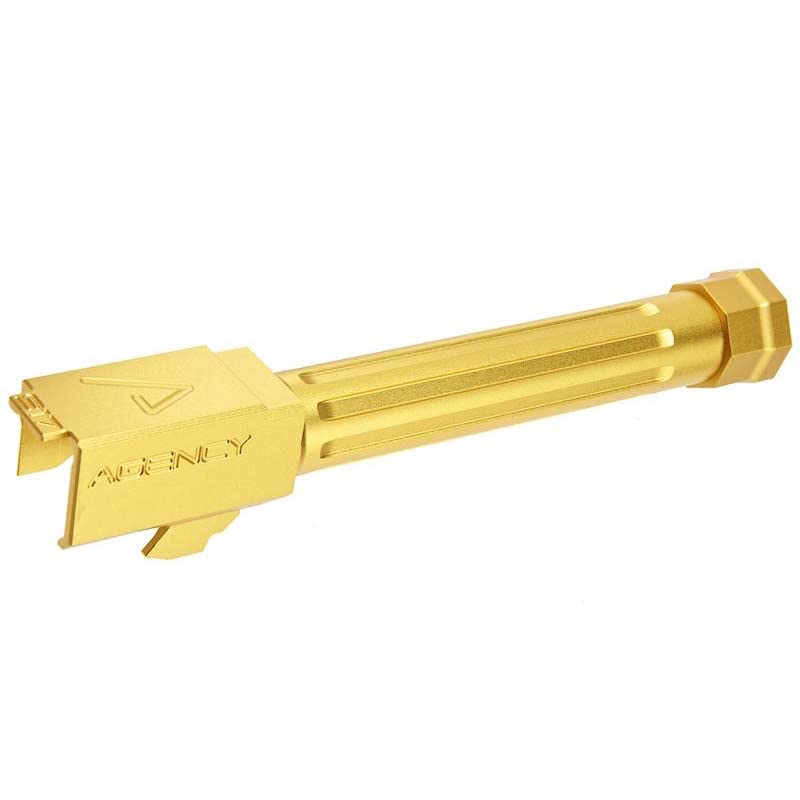 RWA Agency Arms Mid-Line Threaded Outer Barrel for Umarex (by VFC) G17 Gen.3/4, G18C & RWA EXA Airsoft GBB (Gold)