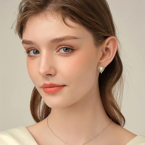 36 Pairs Boho Stud Earrings Set for Women Hypoallergenic Vintage Earrings Pack Fashion Opal Turquoise Studs3