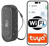 Sone Smart One WiFi Outdoor Thermometer with App, Temperature and Humidity Sensor Outdoor, Tuya Smart Life, IP65, Black, Battery Operated, WiFi Thermometer Outdoor - 1
