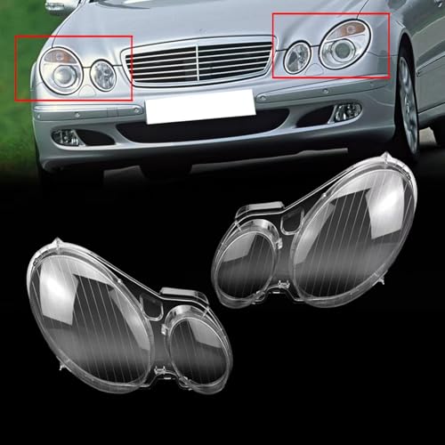 Faros delanteros coche Benz W211 cubierta transparente para evitar multas e ITV 4