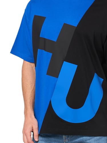 HUGO Men's Block Logo Cotton T-Shirt3