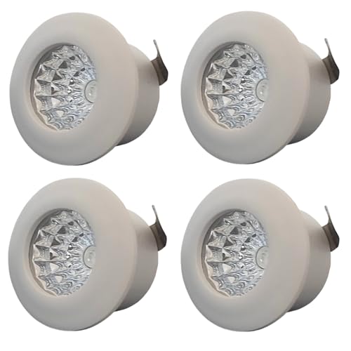 Image of D'Mak 1 Watt Round LED Button COB Blue Focus Light for POP /Recessed Lighting (Blue, Pack of 4)