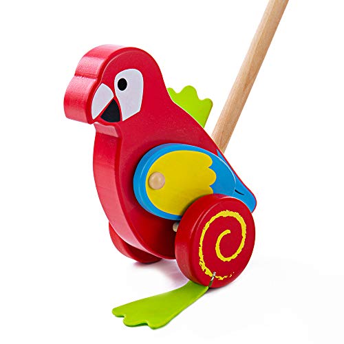 Preisvergleich Produktbild Bigjigs Toys Schiebetier Spielzeug (Papagei)