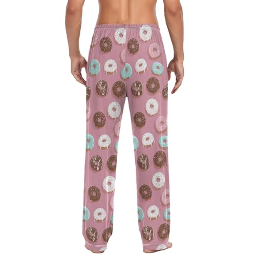 Laprad Men's Pajama Pants Lounge Comfy Pjs Bottoms Doughnuts Soft Sleep Pant with Pockets3