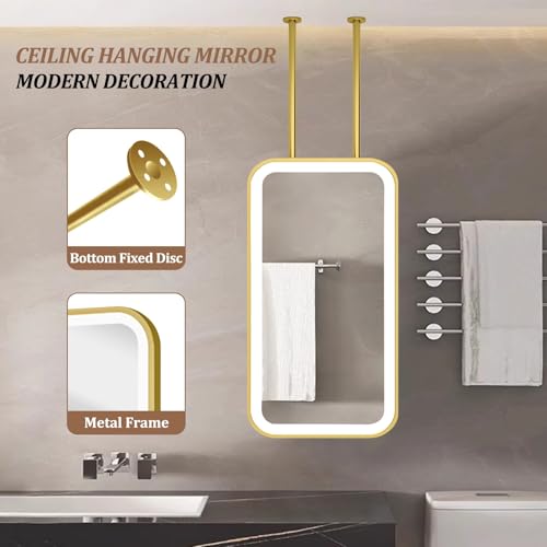 Miroir LED salle de bain à intensité variable et 3 couleurs - 5