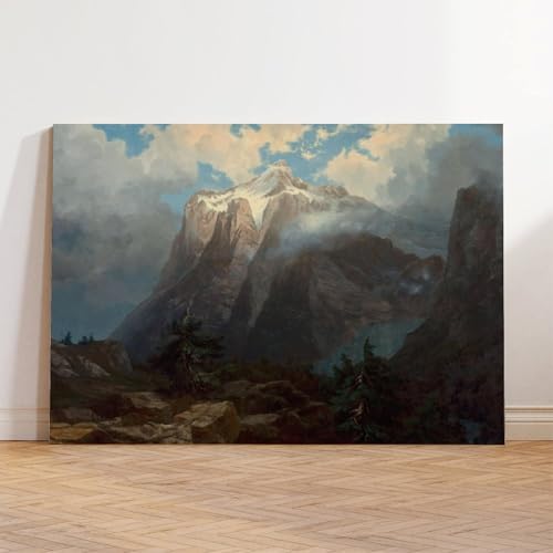 Impression sur toile Mount Brewer Albert Bierstadt de qualité musée - 5
