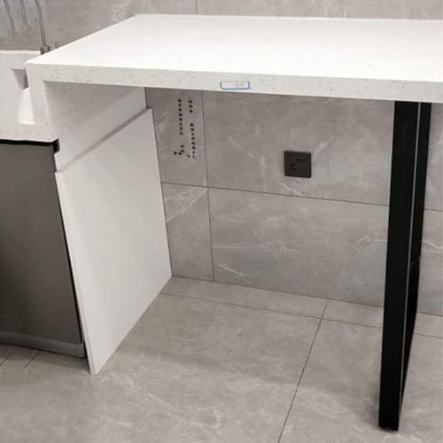 Pieds de table industriels 101,6 cm ajustables pour sol irrégulier