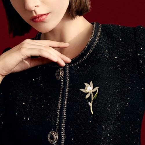 Image of Brooch Pins For Women Fashion Elegant Brooches Lapel Badges Coat Sweater Scarves Shawl Dress Accessory Wedding Party Prom Jewelry