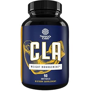 CLA Diet Weight Loss Pills for Women and Men with Pure Conjugated Linoleic Acid and Safflower Oil Fat Burner + Metabolism Supplement A Best Appetite + Boost Energy +Lose Fast