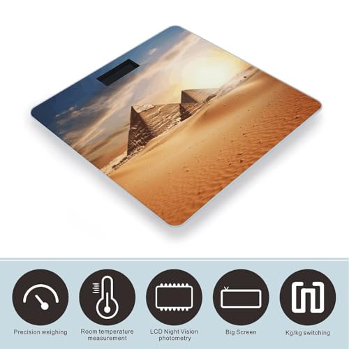 Báscula digital de baño con plataforma de vidrio templado miniatura 3