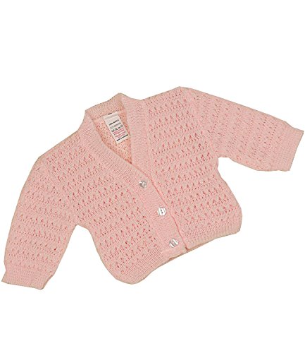 Babyprem Bebé Cárdigan Rebeca Chaqueta de Punto Ropa Encaje Niñas 56-62cm Rosa