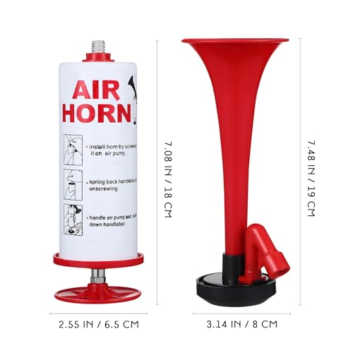 Bocina de aire de mano para coche hecha de material plástico resistente 2