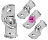 ALPTEG Rohrkabelschuhe 120mm2 - M8 (4 Stück)