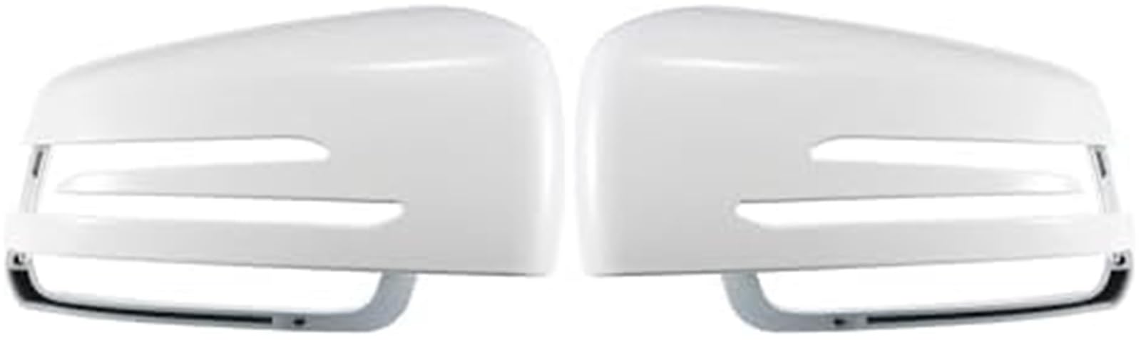 Paire de coques rétroviseurs rechange blanches