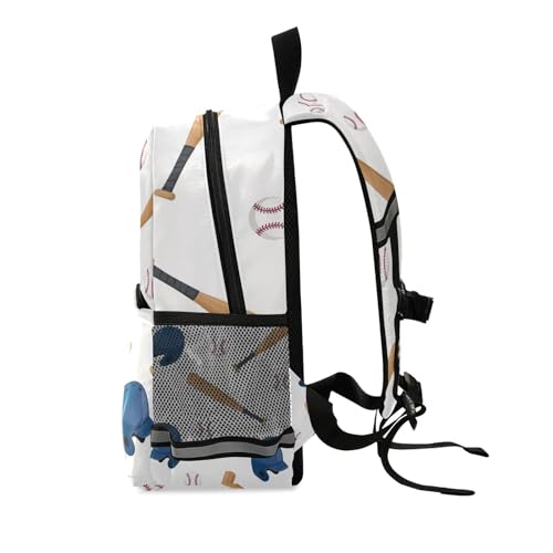 Toddler Backpack for Girls Boys, Baseball Bats White Kids School Backpacks Small Travel Backpack2