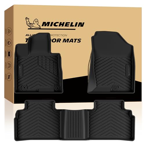 Image of Michelin Vehicle Mats for 2022-2026 Hyundai Tucson Gas (3 Piece) | Not Fit Hybrid or PHEV, All-Weather TPE Custom Fit Liner, Premier