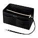 Ropch Handtaschen Organizer für Frauen, Filz Taschen Organisator Tote Organizer Handtaschenordner Bag in Bag Organizer mit Reißverschluss-Tasche, Schwarz - XL