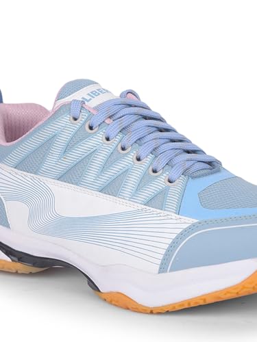 Image of Liberty Freedom GRIPPER-01 Sports Lacing Non Marking Badmintion & Paddle /Pickle Ball Shoes for Men with Rubber Sole, Lightweight & Comfortable | Suitable for Table Tennis, Squash and All Indoor Court