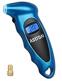 AstroAI Digital Tire Pressure Gauge 150 PSI 4 Settings for Car Truck Bicycle with Backlit LCD and Non-Slip Grip, Blue