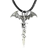 Photo Gallery générique retro drago luminoso luminoso ciondolo collana per donne uomini brillano al buio girocollo catena gioielli coppia regali collana donna Photo Gallery générique retro drago luminoso luminoso ciondolo collana per donne uomini brillano al buio girocollo catena gioielli coppia regali collana donna