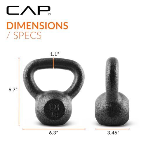 Image of CAP Barbell Cast Iron Kettlebell - Singles and Sets, Multiple Weight Choices