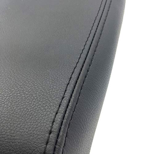DSparts Armrest Center Console Leather Synthetic Cover Fits for 2008-2013 Toyota Highlander (Black)