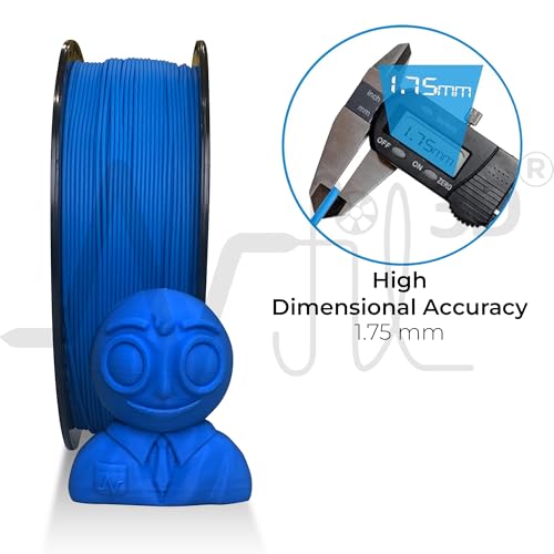 Image of NFIL3D 1KG Net Turbo Finish PLA+ Deep Blue 3D Printer Filament | Filaments for 3D Printer| 1.75mm| Accuracy + /- 0.015mm | 1000g 3D Filament, 250g Spool, 350g Packaging Weight (Total Weight 1.6KG)