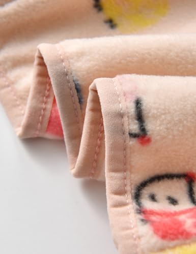 Image of Kids Printed Polar Fleece Jacket Toddler Baby Boys Girls Autumn Winter Warm Sherpa Lining Outerwear Soft Lightweight