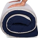 Most Comfortable Memory Foam Roll Up Camping Floor Mattress - Waterproof Foldable Single Mattress for Camping - Portable Foam Sleeping Pad with Travel Straps 75'x25'x3' – Mat Pad Floor Bed Roll