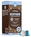 Marca Amazon - Happy Belly Espresso Decaffeinato- Café molido de tueste natural descafeinado en cápsulas en aluminio compatibles con Nespresso, 20 cápsulas (1x20) - Rainforest Alliance