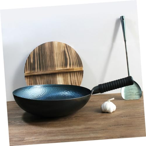 Wok de hierro PRETYZOOM con mango ergonómico miniatura 2