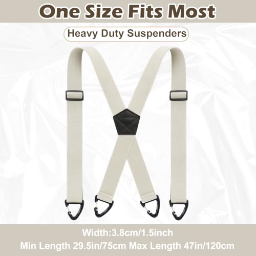 Image of Sintege X Back Hidden Suspender 1.5 Inches Under Clothing Heavy Duty Work Suspenders for Men Women