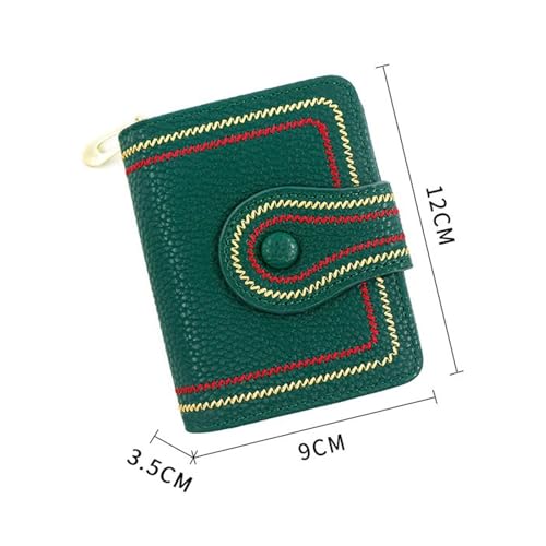 Womens wallet Women’s Woven Pattern Small Purse Wallet with Hasp Zipper Coin Pocket Card Holder2