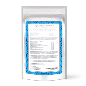 Petpost | tear stain remover chicken flavored soft chews  delicious chicken treat  eye stain supplement for dogs  natural treatment for tear stains on white fur angels 90 ct   cucciolini doodles