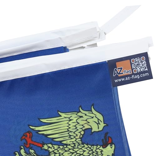 Image of AZ FLAG Friuli-Venezia Giulia 6 meters BUNTING Flag 20 flags 9'' x 6'' - Italy - Italian Region STRING flags 15 x 21 cm