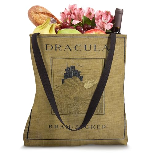 Bolso tote con diseño de portada del libro 'El castillo de Drácula' miniatura 4