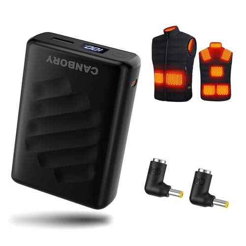 12V Battery Pack, 12V 6500mah /5V 20000mah, PD 18W USB-C in/Out, 12V DC & 5V USB-A Outputs Rechargeable 12V Power Bank Compatible for LED Strip, Breast Pump, Heated Camping Chair, Heated Jacket & Vest