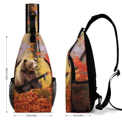 Mochila tipo bandolera Blanca para senderismo y uso casual miniatura 2