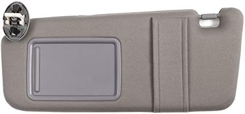 Ezzy Auto Gray Left Driver Side Sun Visor fit for Toyota Camry with Sunroof and Light 2007 2008 2009 2010 2011