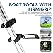 XwaYexa 6 Pack Boat Hook Holder Replacement, Rubber Quick-Release Marine Clips, Fits Oars, Push Anchor Poles, Gaffs & Tools (3/4