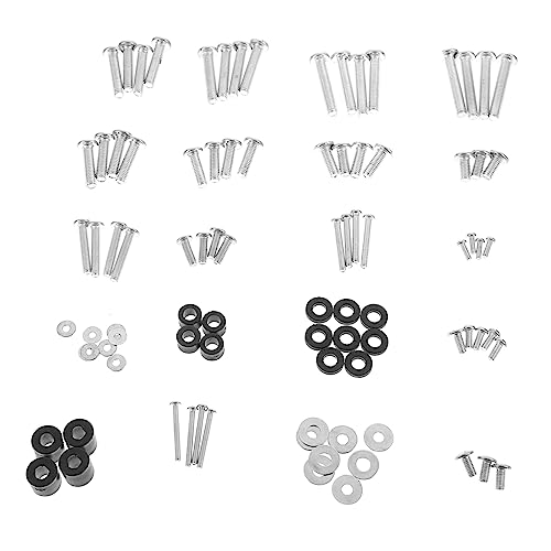 jojofuny 1 Juego tornillos para soporte de tv tornillos de montaje de tv correas tv seguridad para pantalla plana soporte tv soporte pie tv tornillos m5 tornillos de montaje en pared de tv