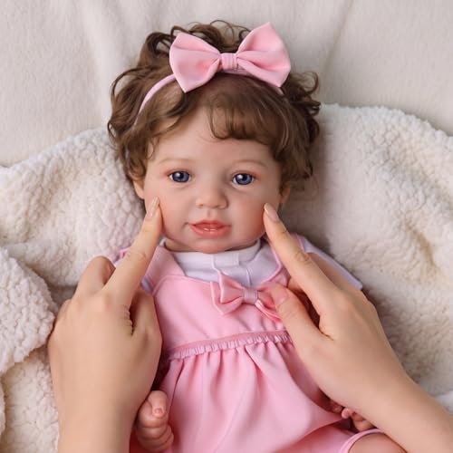 BABESIDE Lifelike Reborn Baby Dolls Vead - 20 Inch Realistic Baby Doll Real Life Baby Dolls with Complete Accessories Perfect for Cuddling, Playtime, and Handmade Gift Giving by BABESIDE - Image 2